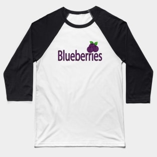 Blueberries Fun Design Baseball T-Shirt